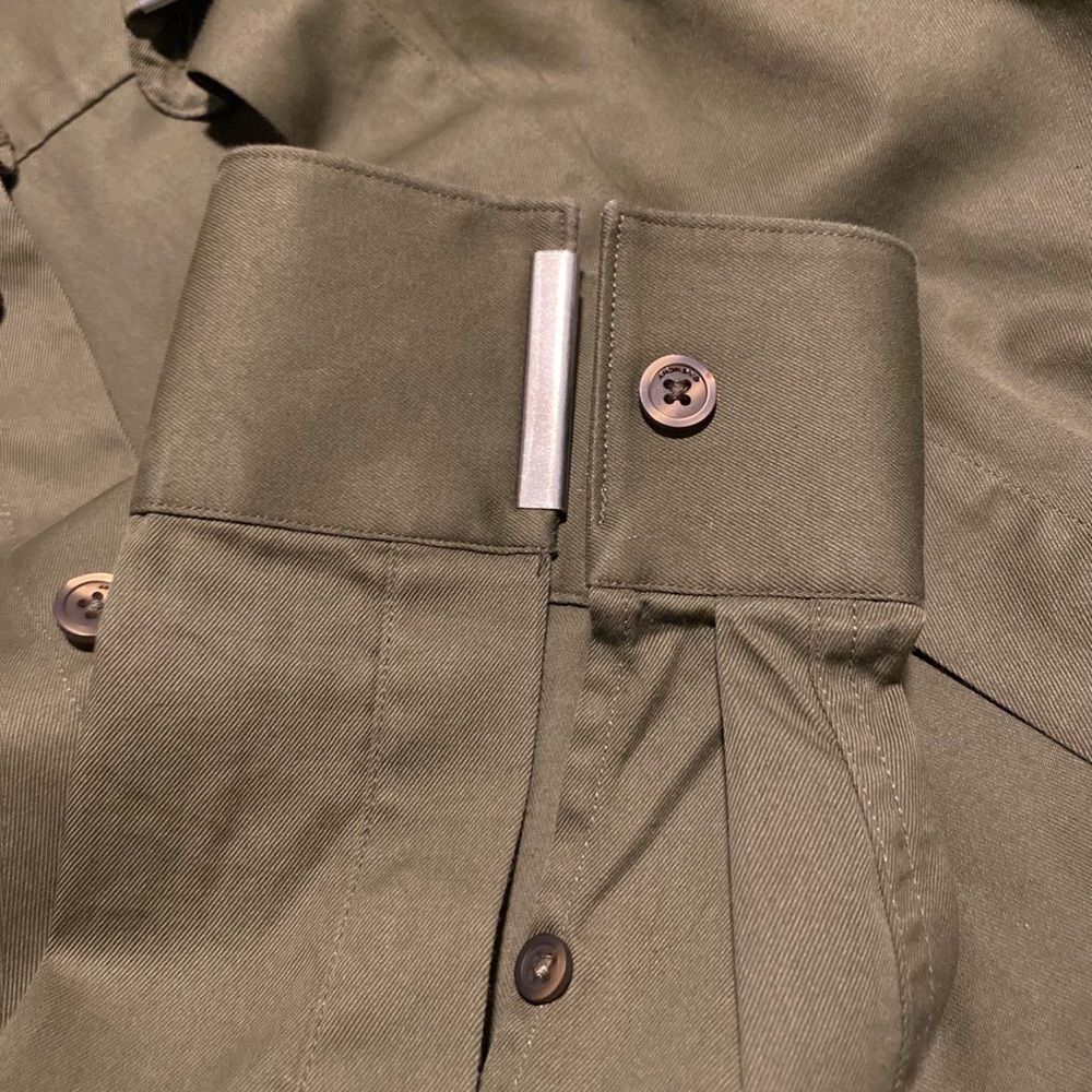 Givenchy Men’s Olive Green Dress Shirt with Metal Details - Picture 5 of 7